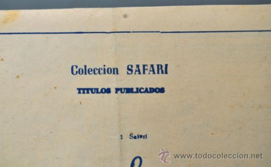 Tebeos: Nº 1 - SAFARI- EDICIONES RICART. - Foto 3 - 32948119